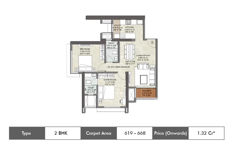 Kalpataru Srishti Mira Road 2 BHK